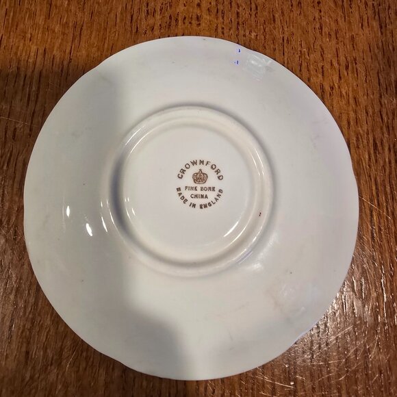 Crownford Bone China Cup & Saucer Set – Service for 5 –Vintage English porcelain - Picture 5 of 8